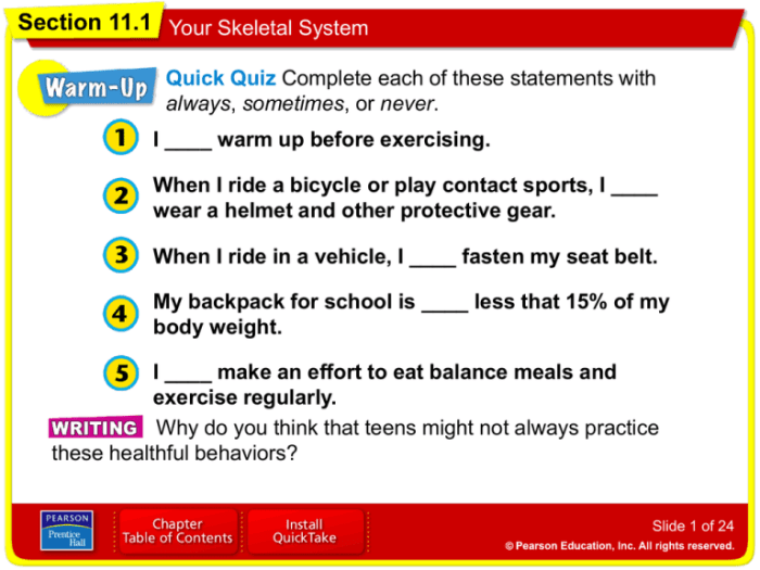 The skeletal system haspi answer key