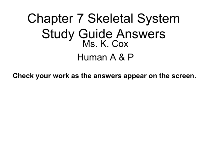 The skeletal system haspi answer key