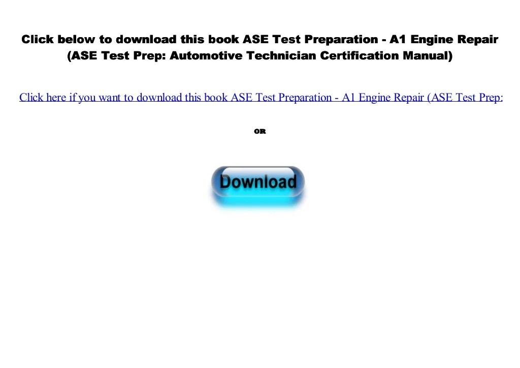 Ase engine performance practice test