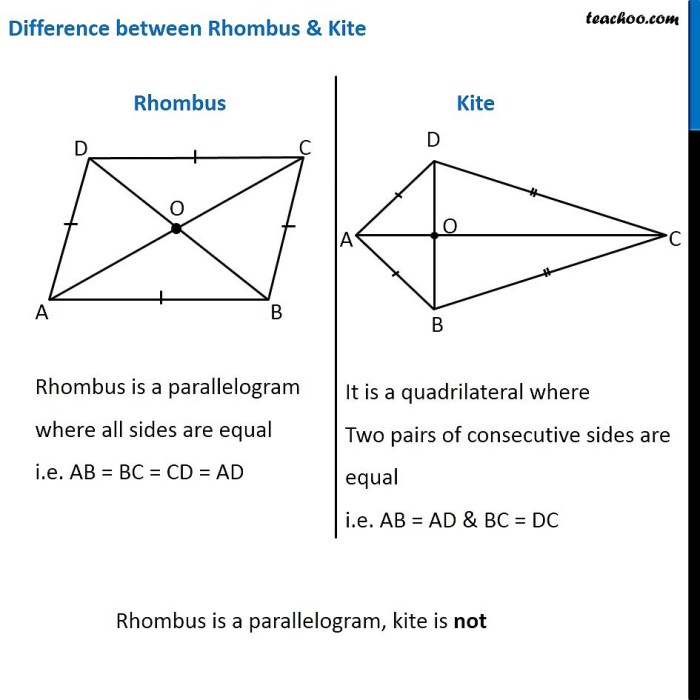 Area of rhombus and kite worksheet