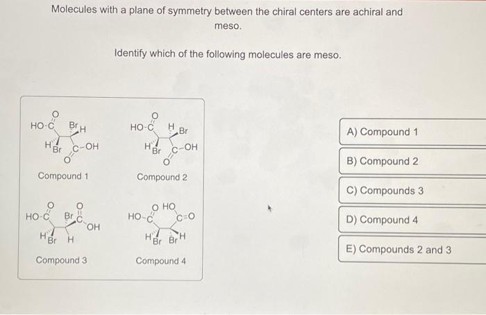 Achiral molecules stereogenic homeworklib