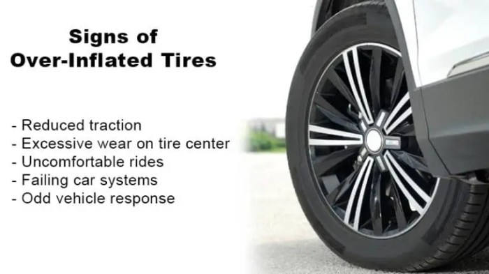 Incorrectly inflated tires increase surface rolling resistance.